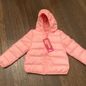 *New Epic Threads Girls Pink Packable Pals Coat
Water Resistant Hood Unicorn 4T